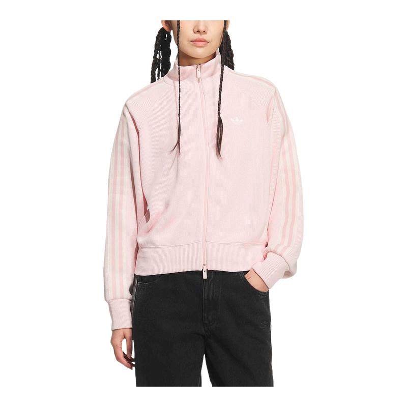 adidas阿迪达斯三叶草立领夹克2026春女子三条纹针织外套 KQ5489,运动服/休闲服装,运动茄克/外套,淘宝优惠券,粉丝福利购,淘宝优惠卷