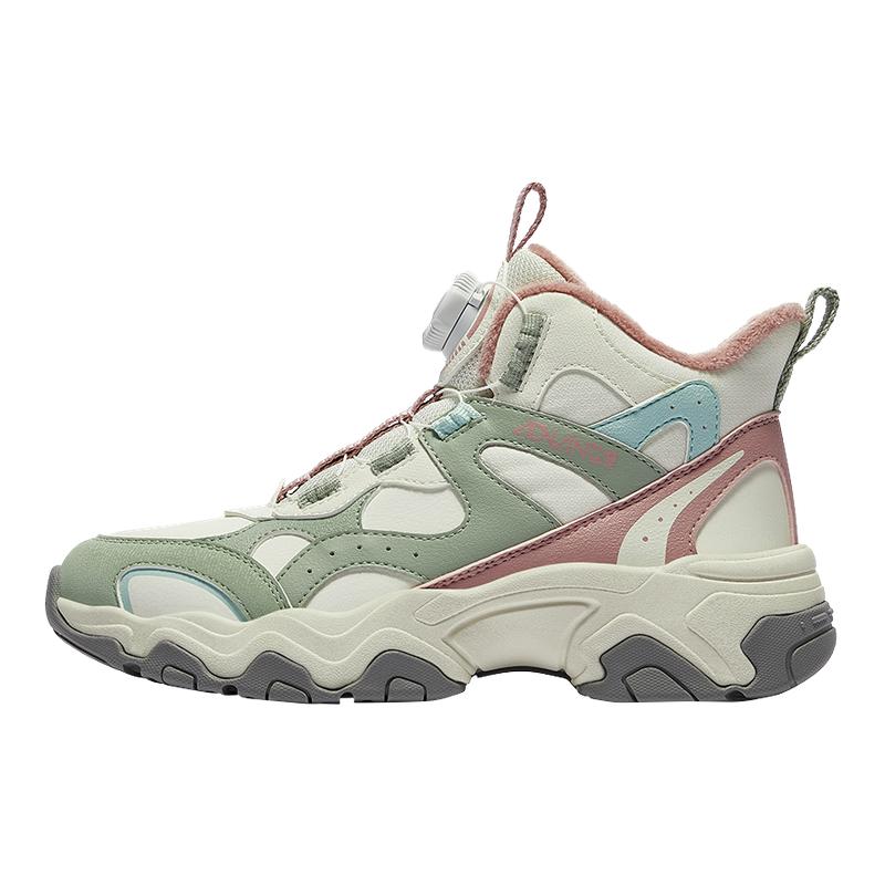 安踏儿童女童二棉鞋加绒加厚