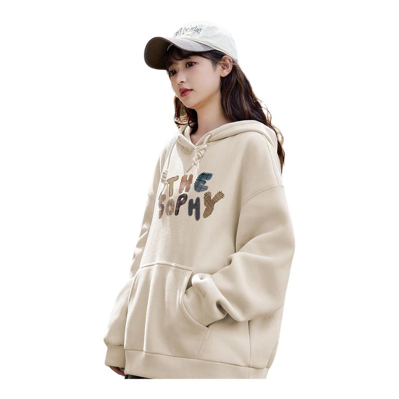 唐狮秋季新款连帽卫衣女日系百搭