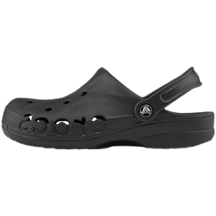 黑色户外拖鞋 女鞋 包头凉鞋 正品 crocs卡骆驰贝雅洞洞鞋 沙滩鞋 男鞋