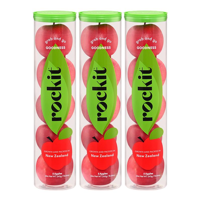 佳农代理新西兰进口乐淇苹果3筒装新鲜水果rockit小苹果