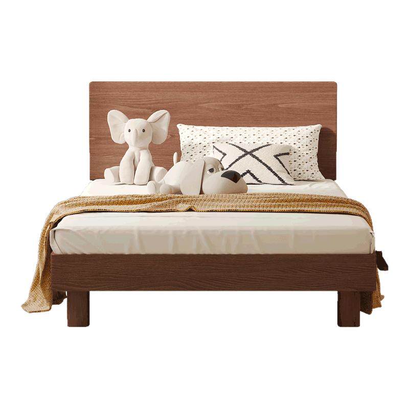 橡木全实木儿童床男孩女孩蒙氏地台床青少年榻榻米家用小床单人床