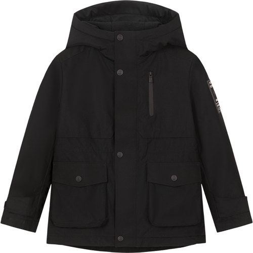 暇步士男童风衣外套加绒保暖