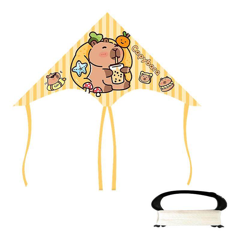 卡皮巴拉儿童卡通风筝2025年新款微风易飞潍坊高档带线盘纸鸢休闲,玩具/童车/益智/积木/模型,飞盘/飞碟/竹蜻蜓类,淘宝优惠券,粉丝福利购,淘宝优惠卷