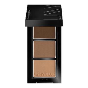 unny club三色眉粉盘防水防汗不脱色送刷子新手初学者可用