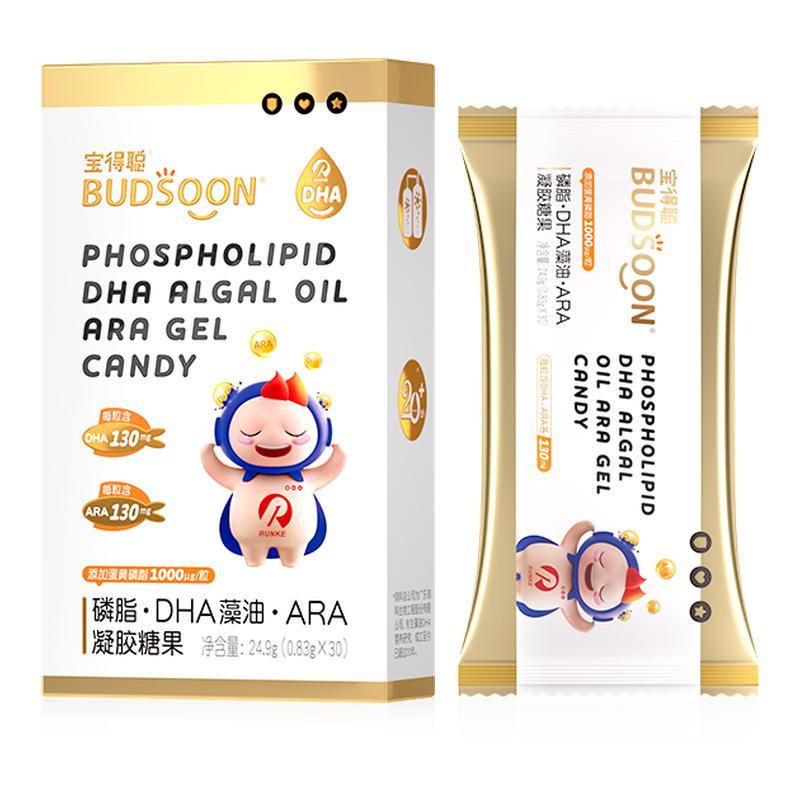 【百补】润科宝得聪磷脂双A DHA海藻油ARA儿童藻油孕妇新生婴幼儿