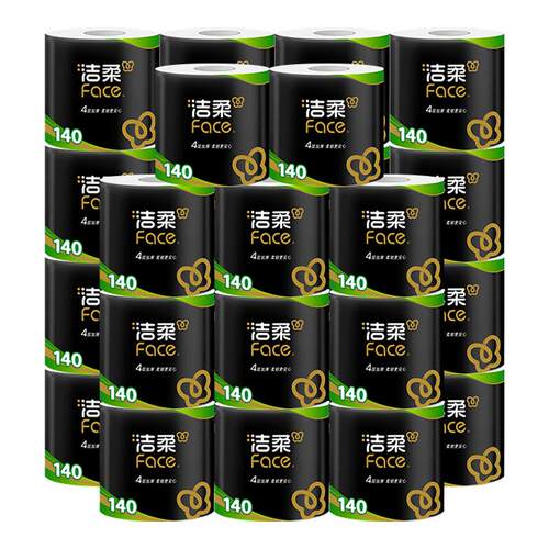 洁柔face卷纸140g加厚柔韧易冲散