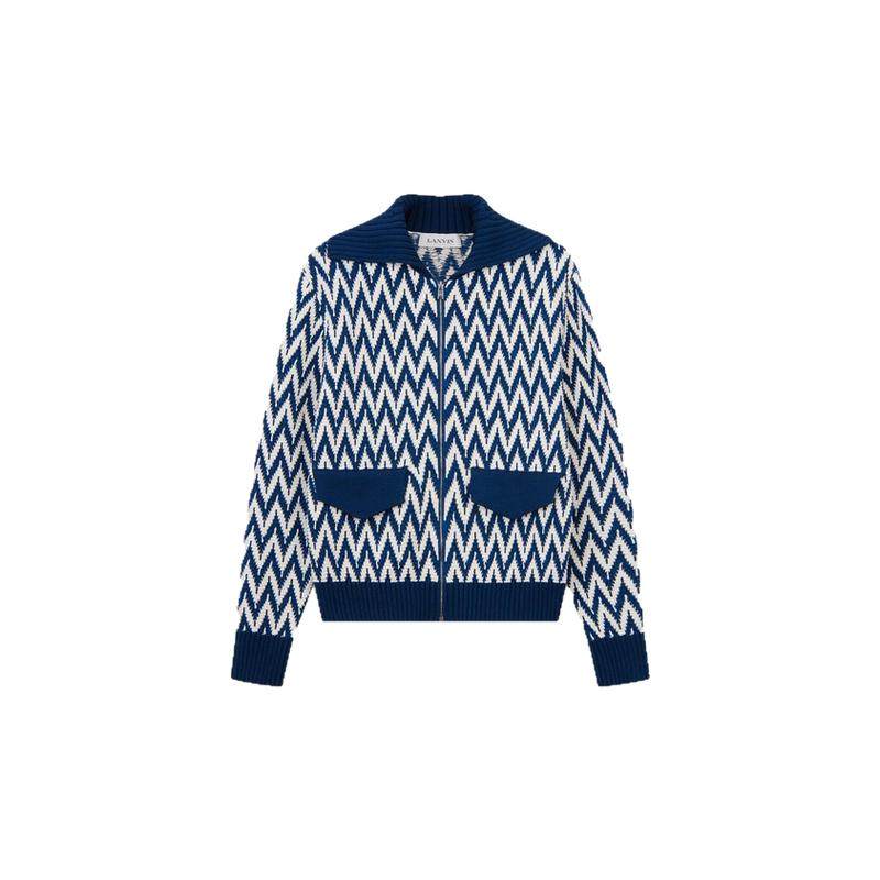 LANVIN浪凡男士拉链针织衫外套