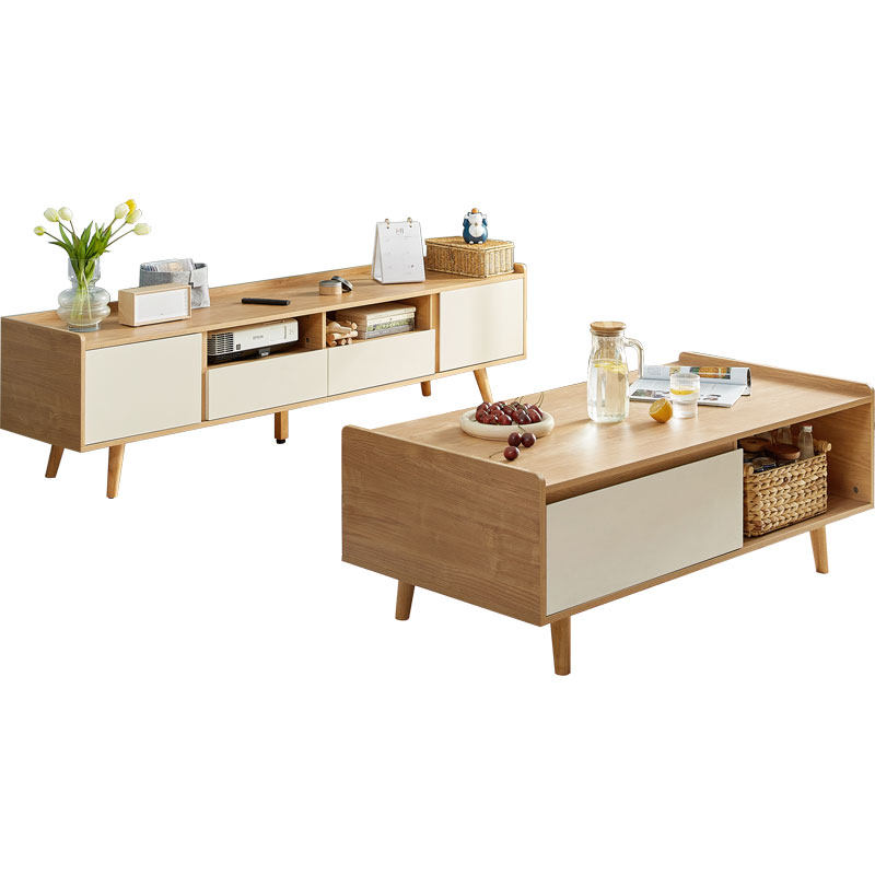 林氏家居北欧风小户型客厅简易电视柜茶几组合套装林氏木业家具,住宅家具,电视柜,淘宝优惠券,粉丝福利购,淘宝优惠卷