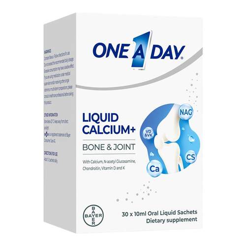 拜耳OneADay液体钙中老年柠檬酸钙补钙NAG氨糖软骨素护关节软骨