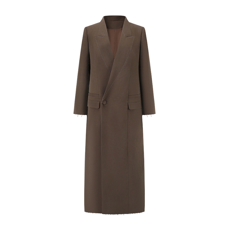 简约质感高级长款风衣