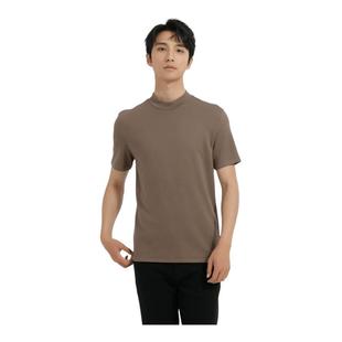 短袖 利郎青年商务卫衣2025冬休闲时尚 t恤Q4DTX003 混纺暗提花