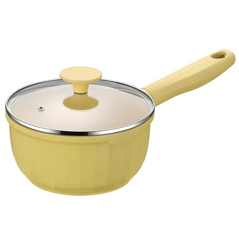 一人食小锅家用小汤锅小奶锅不粘锅泡面锅燃气灶适用陶瓷不粘奶锅