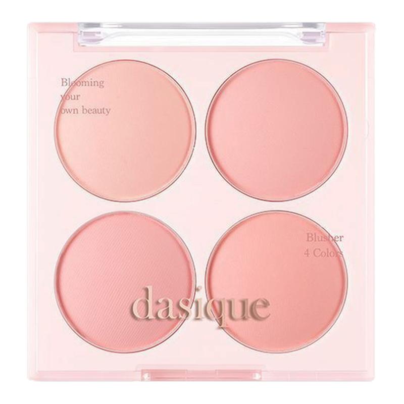 韩国dasique代曦可腮红盘四色07冰淇淋腮紫晒红奶杏色膨胀收缩女