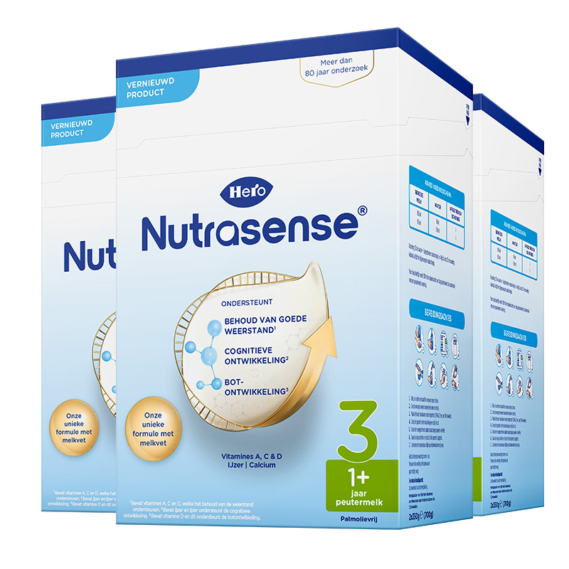 【自营】Herobaby荷兰婴儿奶粉3段维生素乳糖700g*3(12月+