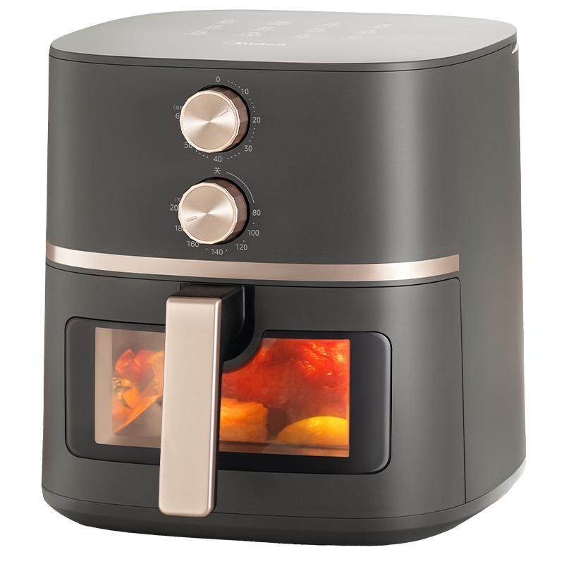 美的空气炸锅家用2026新款可视免翻面电炸锅全自动电烤箱官方正品