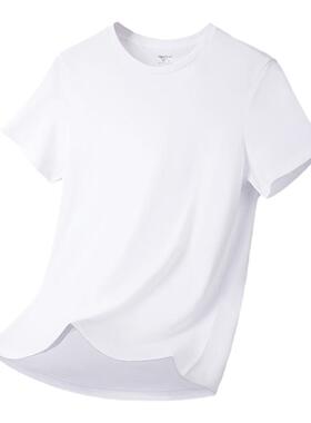 七匹狼纯棉男士短袖Tt恤打底衫汗衫男款老头衫夏季薄全棉内衣男式