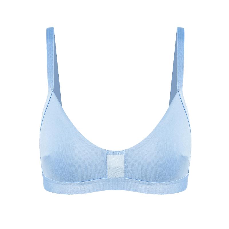 TheBlender无钢圈网纱拼接内衣