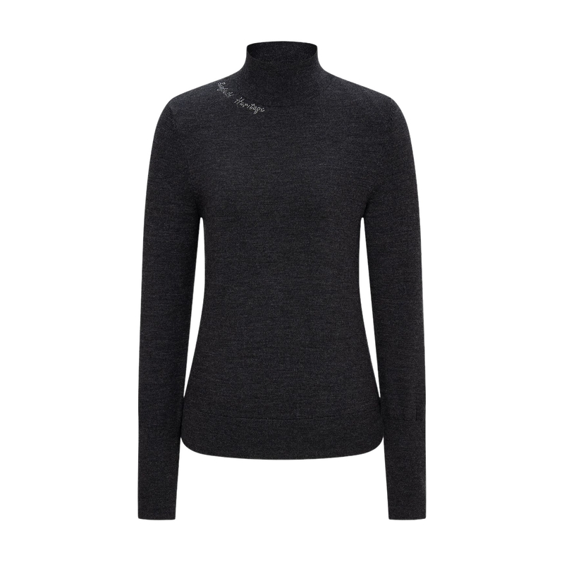 Scofield女装钻饰半高领打底衫