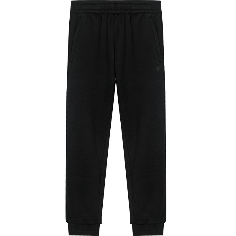 乔丹运动裤男加绒卫裤束脚长裤子