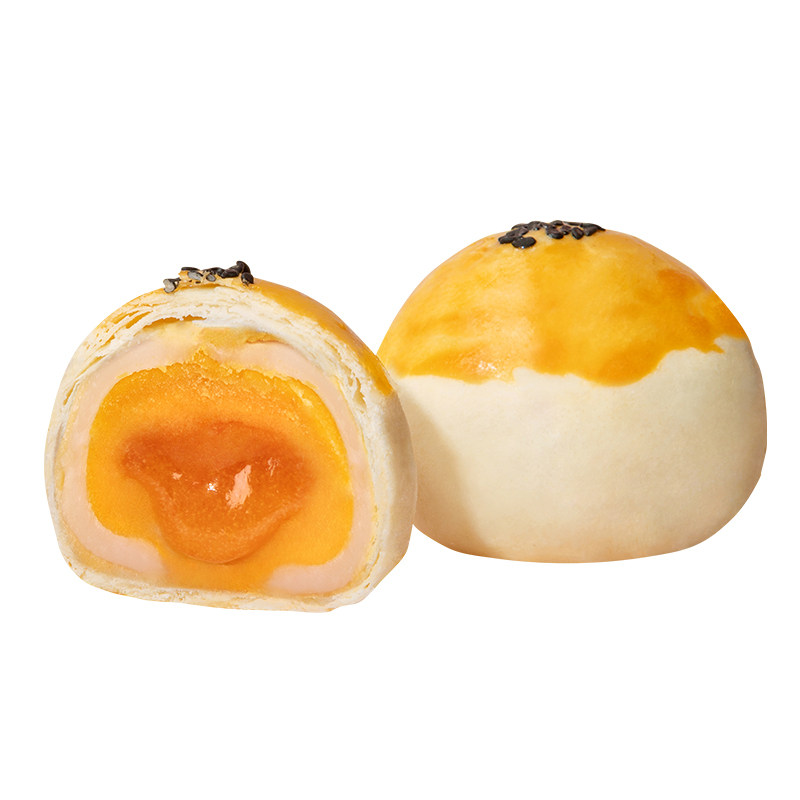 阿礁叔 流心蛋黄酥 广西北海海鸭蛋蛋黄酥雪媚娘爆浆蛋黄酥4枚装