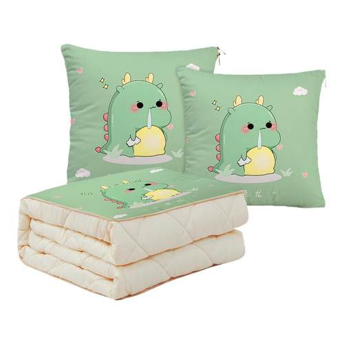 夏凉被抱枕二合一午睡毯可定制