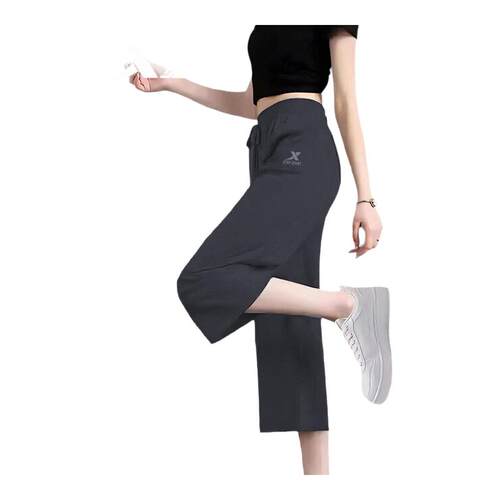 特步七分裤女士夏季冰丝宽松大码运动裤2026新款正品透气速干短裤