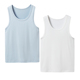 女打底背心薄款 2件三枪纯棉背心儿童夏季 白色a类 莫代尔男孩吊带