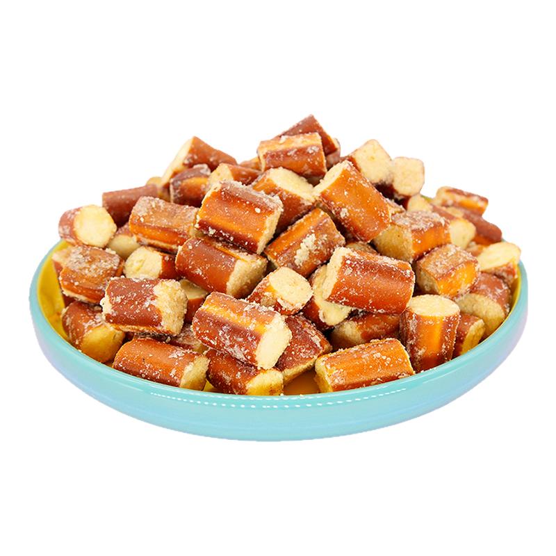 4斤碱水面包法棍海盐焦糖味面包丁藤椒味馍片网红儿童休闲零食批