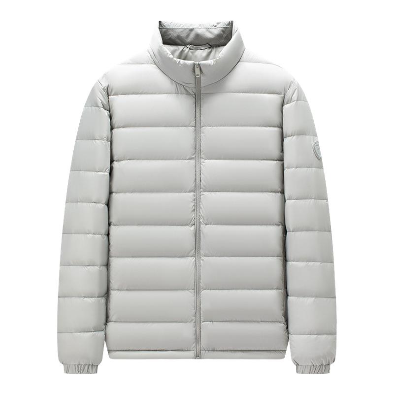 雅鹿2025年秋冬新款立领羽绒服男