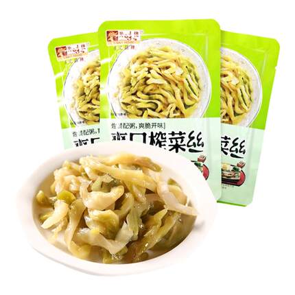 【百亿补贴】香港美味栈爽口榨菜丝70克9小包即速食菜下饭辣咸菜