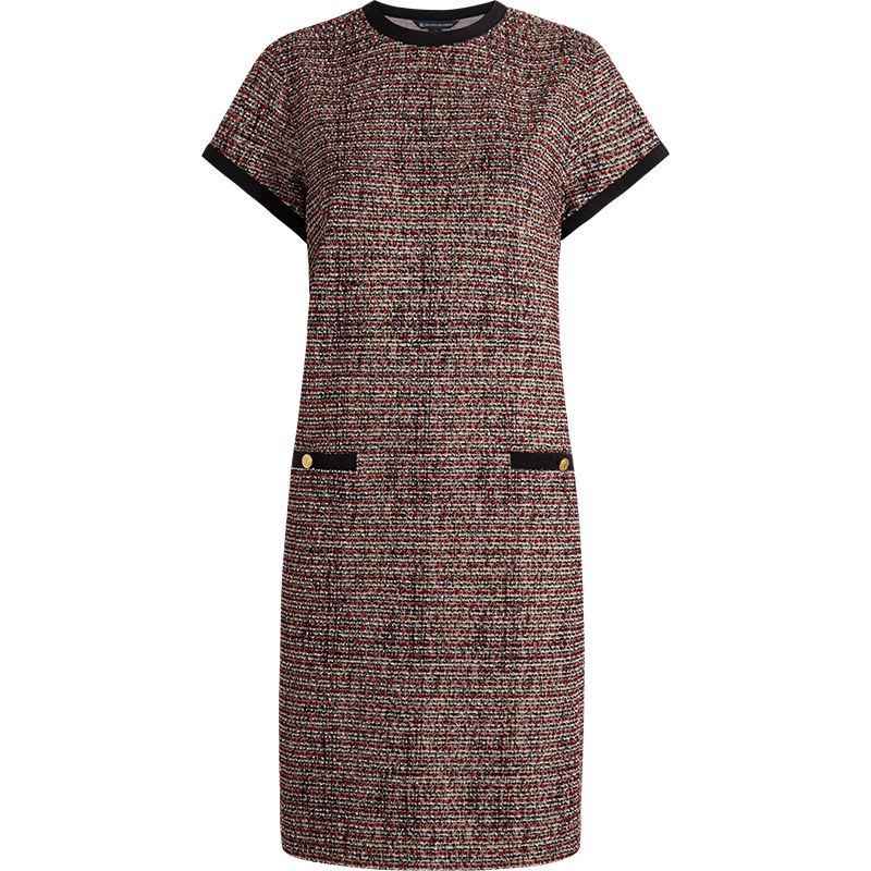 布克兄弟女士25立体毛球连衣裙