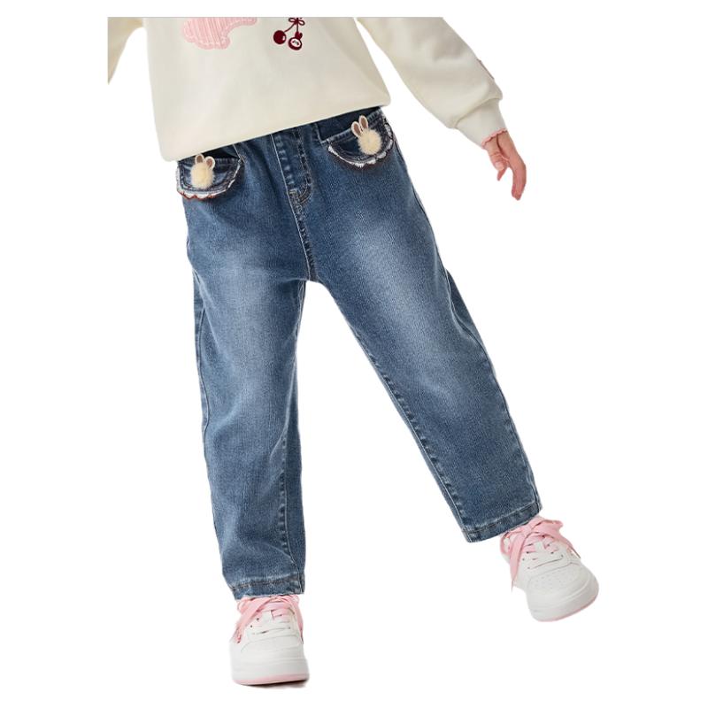 商场同款巴拉巴拉女童牛仔裤长裤