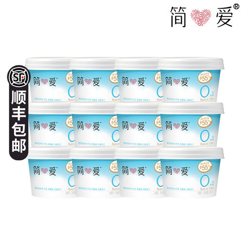 简爱0%蔗糖酸奶135g*12杯代餐