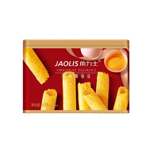 JAOLIS角力士蛋卷皇原味黄油味蛋卷传统手工休闲零食糕点礼盒装