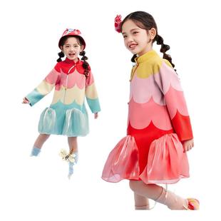周岁礼服裙子儿童演出服 新款 年衣童装 女童旗袍连衣裙2025年秋季