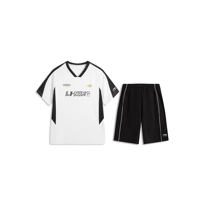 李宁2026新款夏季儿童男女比赛训练宽松足球服速干衣凉感运动套装
