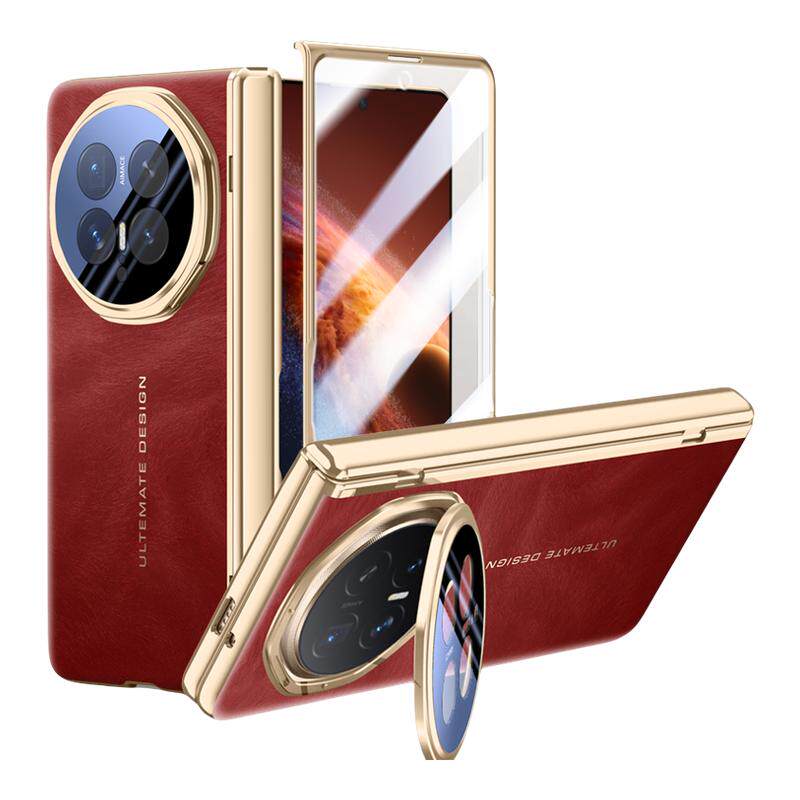 适用于荣耀magicv6手机壳v6新款折叠屏磁吸yl全包中轴保护套荣耀magic v6超薄防摔honor高端真皮支架外壳