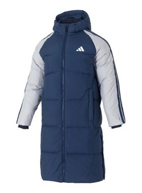 Adidas阿迪达斯男装2025冬季新款3S CB Long Down羽绒服KQ5494