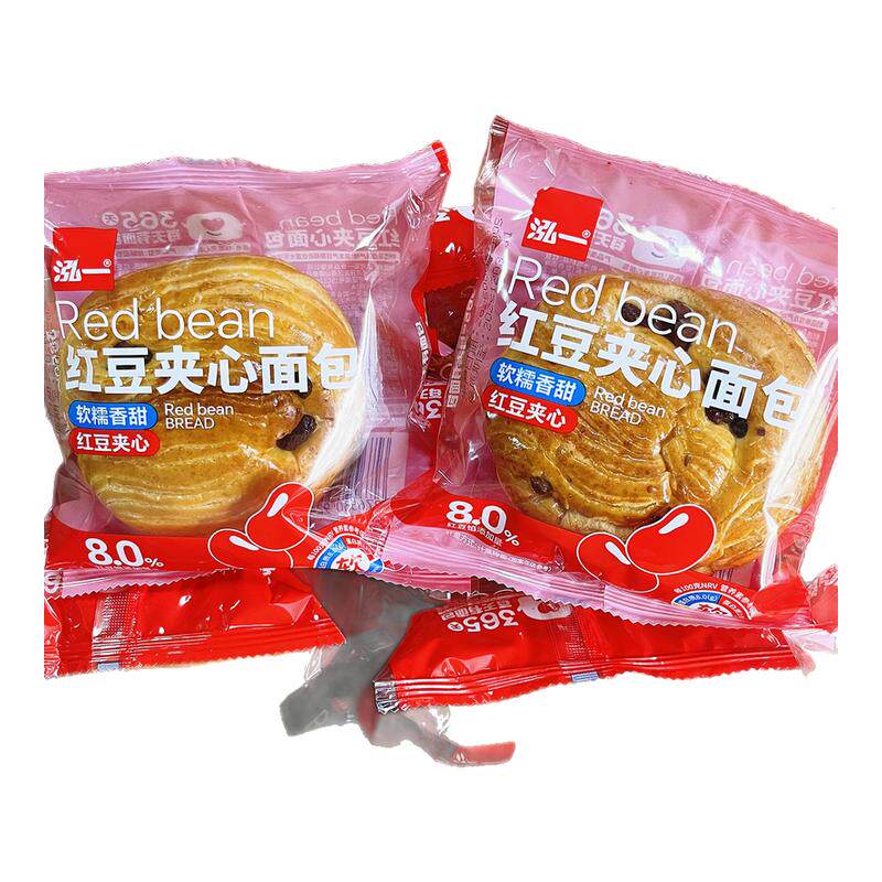 泓一红豆夹心面包手撕早餐小零食