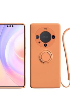 适用华为mate60手机壳高级感mate80promax保护套70pro+新款50一体指环支架40液态硅胶30e全包防摔男女20外软