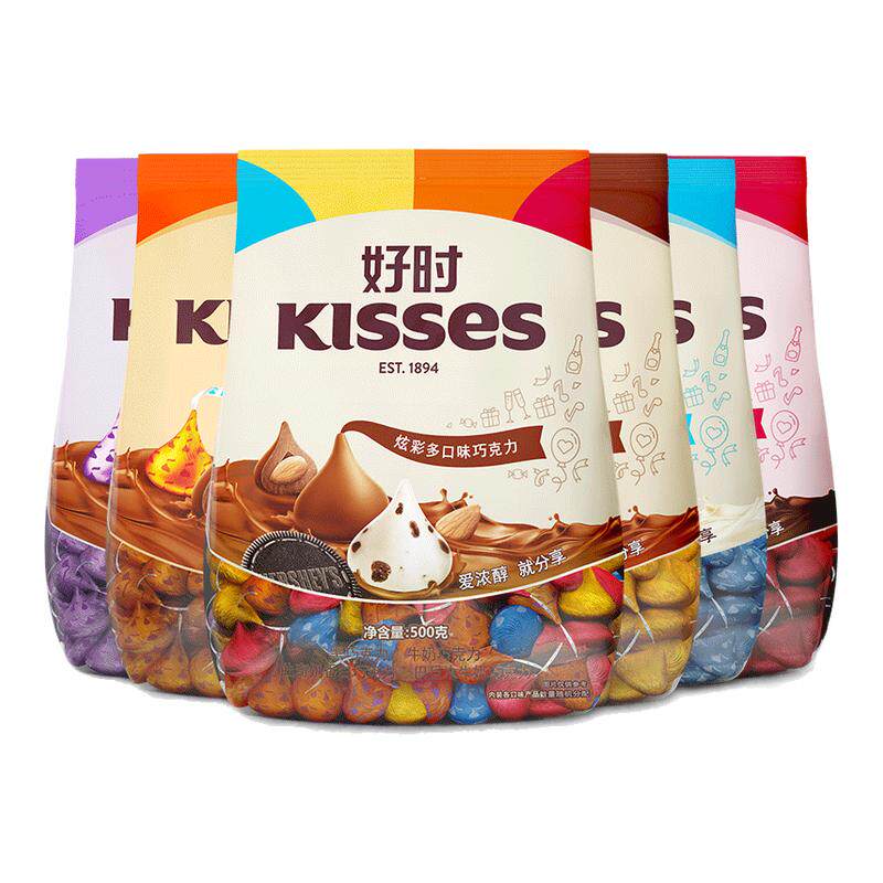 ��ʱ֮��kissesˮ���ɿ���500g���ϲ�ǹ����ζ��ʳɢװ��װ����