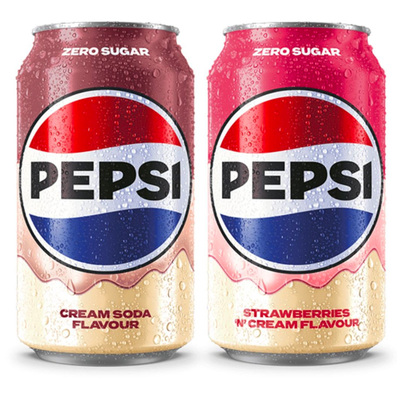 英国进口Pepsi草莓奶油可乐