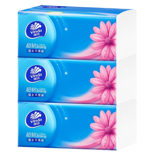 抽纸抽大包餐巾纸卫生纸母婴 维达纸巾整箱家用实惠装 110抽3包