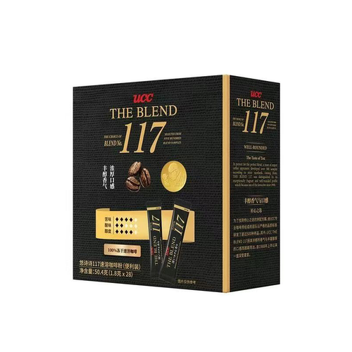 悠诗诗UCC117黑咖啡粉便携装