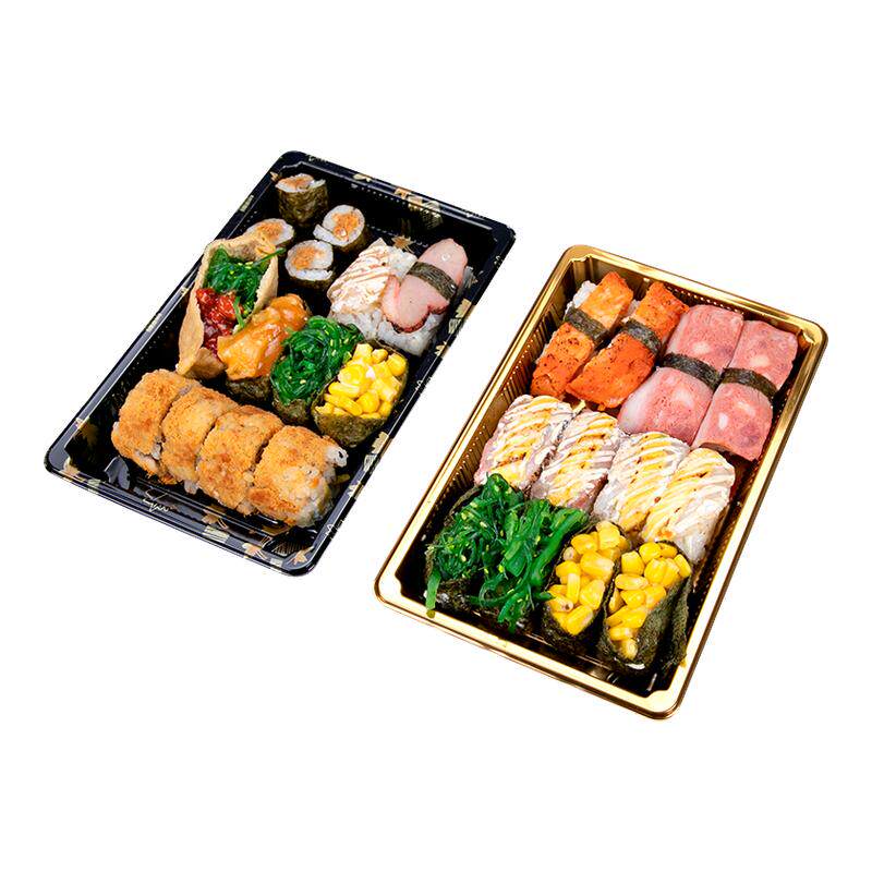 喇叭花一次性寿司打包盒紫菜饭团蛋糕卷生鲜刺身拼盘包装盒子批发