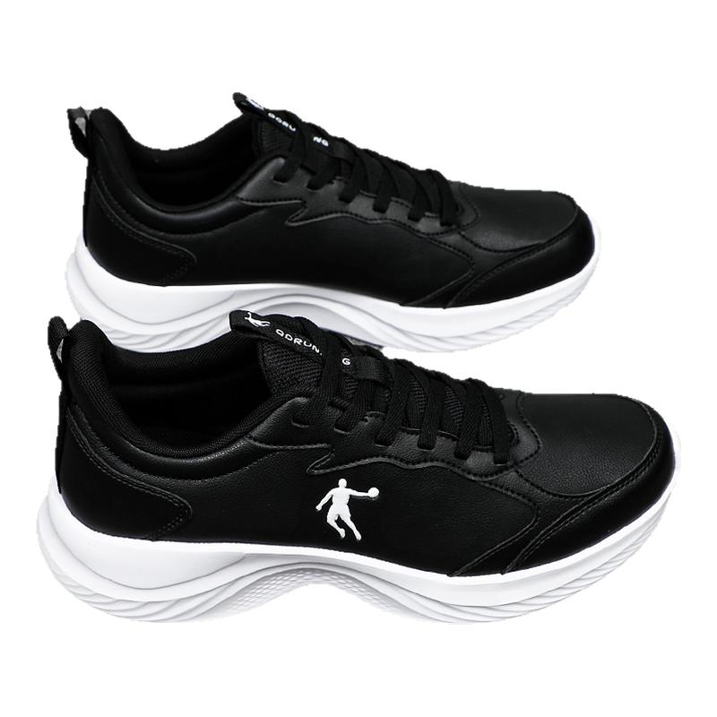 乔丹运动鞋男鞋皮面防水跑步鞋子