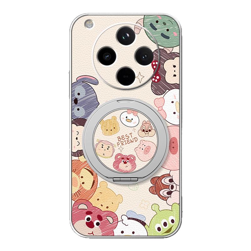 萌宠动员适用oppoFindx8pro手机壳findx7保护套findx6新款Findx5磁吸支架旋转findx3女款卡通可爱小羊皮防摔