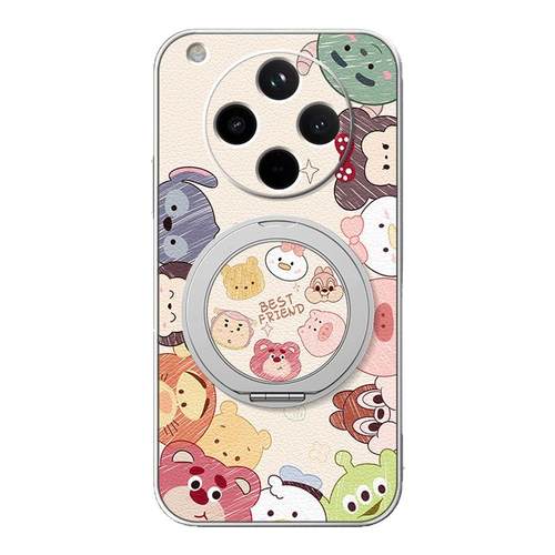 萌宠动员适用oppoFindx8pro手机壳findx7保护套findx6新款Findx5磁吸支架旋转findx3女款卡通可爱小羊皮防摔