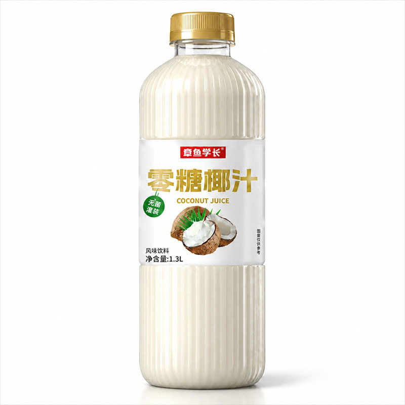 零糖椰汁1.3L大容量清爽椰香无菌灌装风味饮料家庭聚餐常备饮品